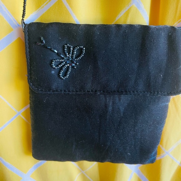 Gorgeous Beaded Strap Soft Butterfly Purse. - Picture 2 of 8